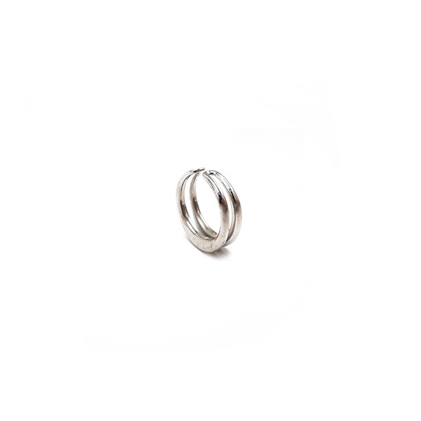 Image FJ DOUBLE UP SILVER RING 1