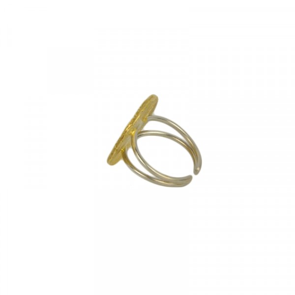 Image FJ LINE COIN GOLD RING 0